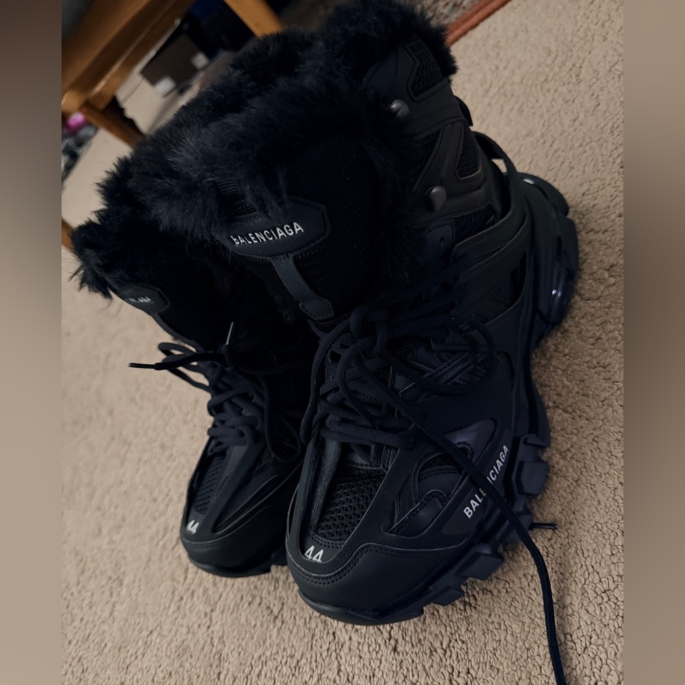 Balenciaga Dark Fur Boots - Picture 3 of 5